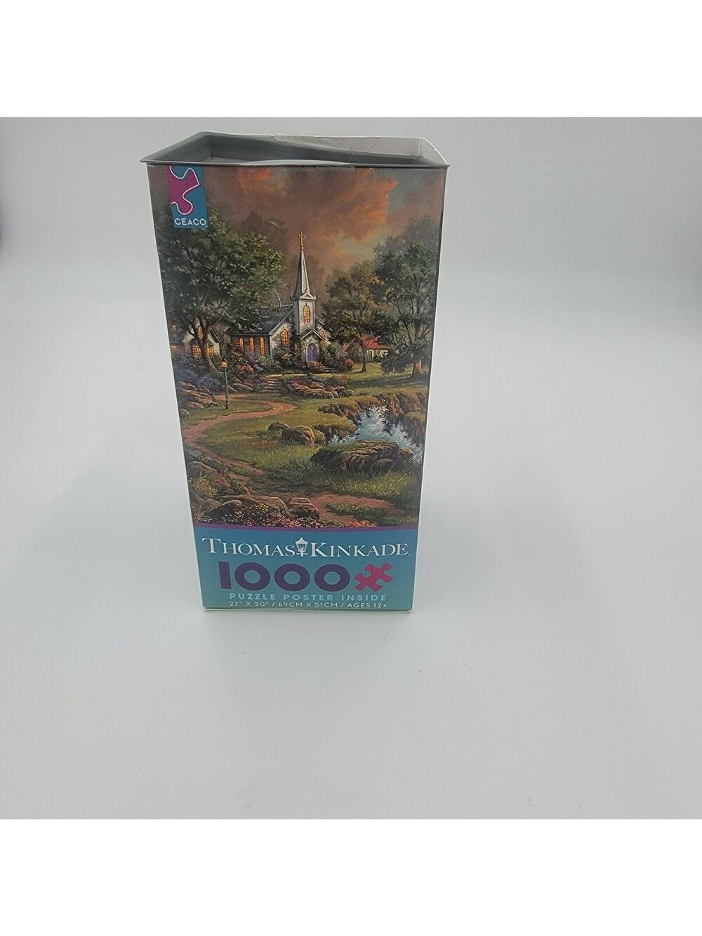 Thomas Kinkade Seaside Haven 1000 Piece Jigsaw Puzzle By Ceaco 27"x20" Artwork